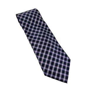 Tommy Hilfiger 100% Silk Purple Gray Navy Men’s Necktie Tie
